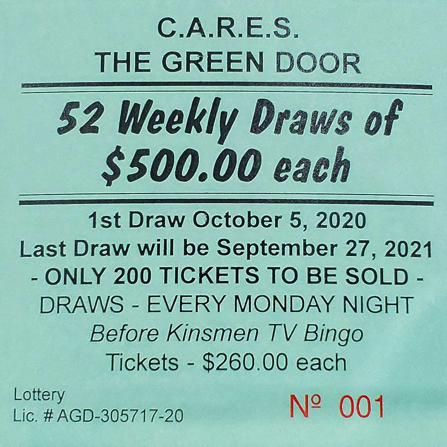 Weekly Cash Draw - Cheticamp Area Residential and Educational Society (C.A.R.E.S.)